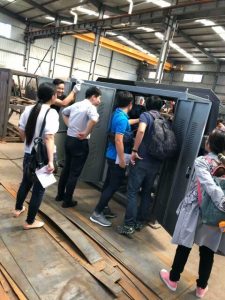 Customer visit factory