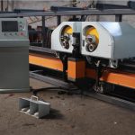 vertical cnc deformed rebar stirrup bending, double bender head